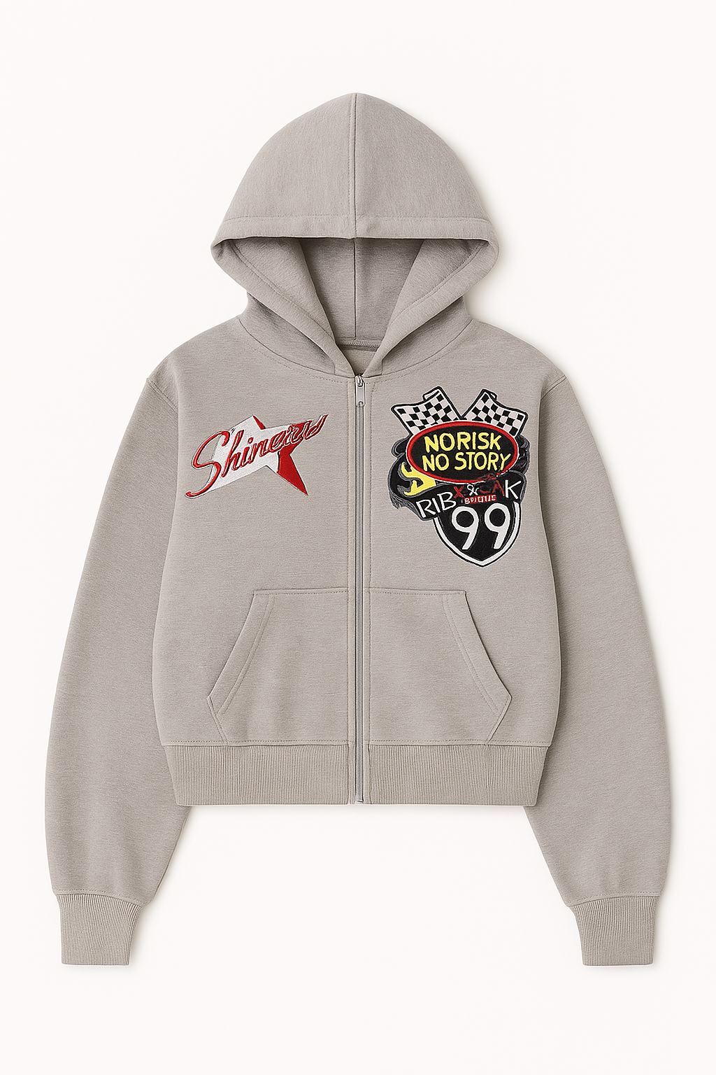 “GUN METAL”  NRNS ZIP